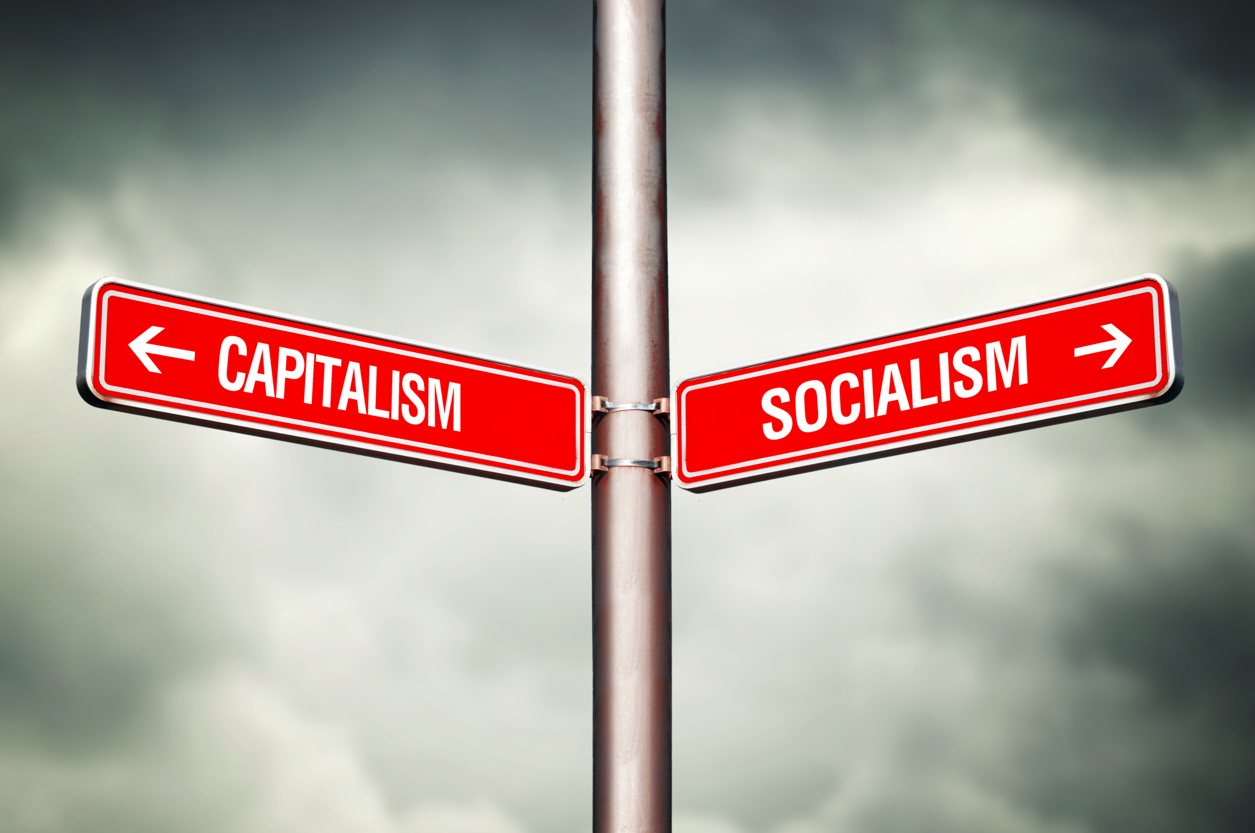 Capitalism or Socialism concept